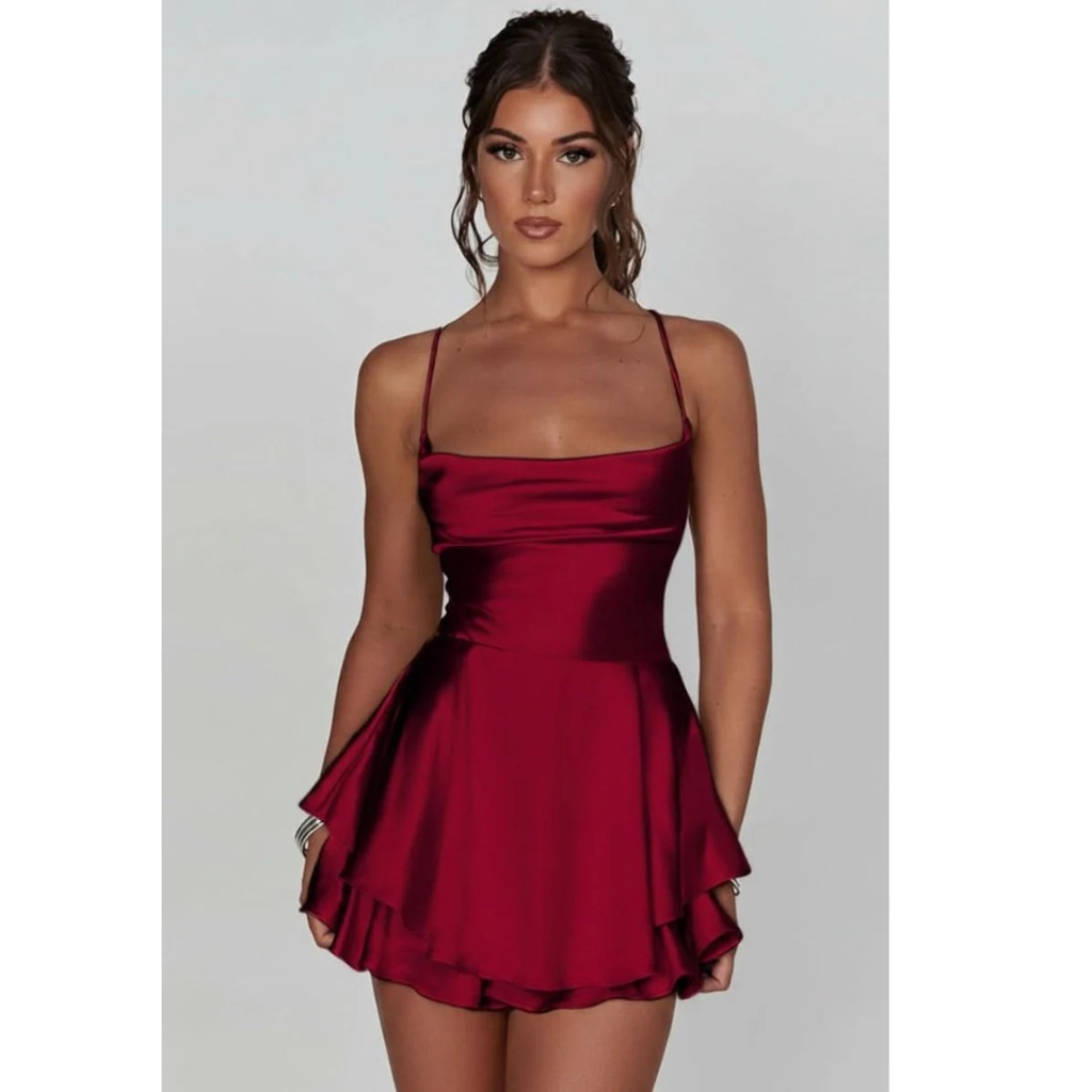 Jette | Damen Elegante Cocktailkleid Mini-Kleid