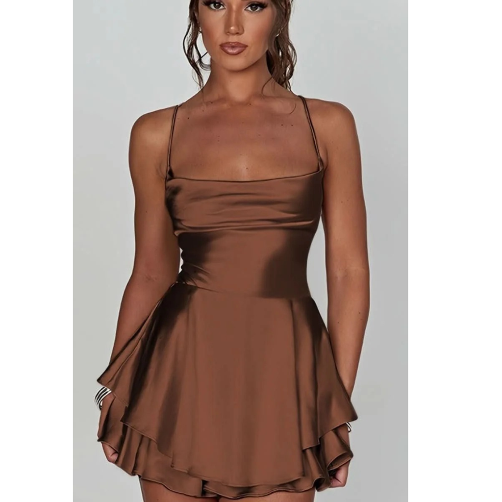Jette | Damen Elegante Cocktailkleid Mini-Kleid