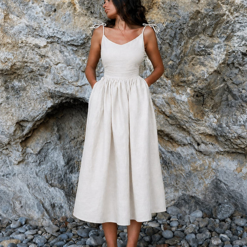 Jette | Damen Stilvolles Sommerkleid Maxi