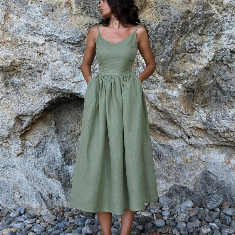 Jette | Damen Stilvolles Sommerkleid Maxi