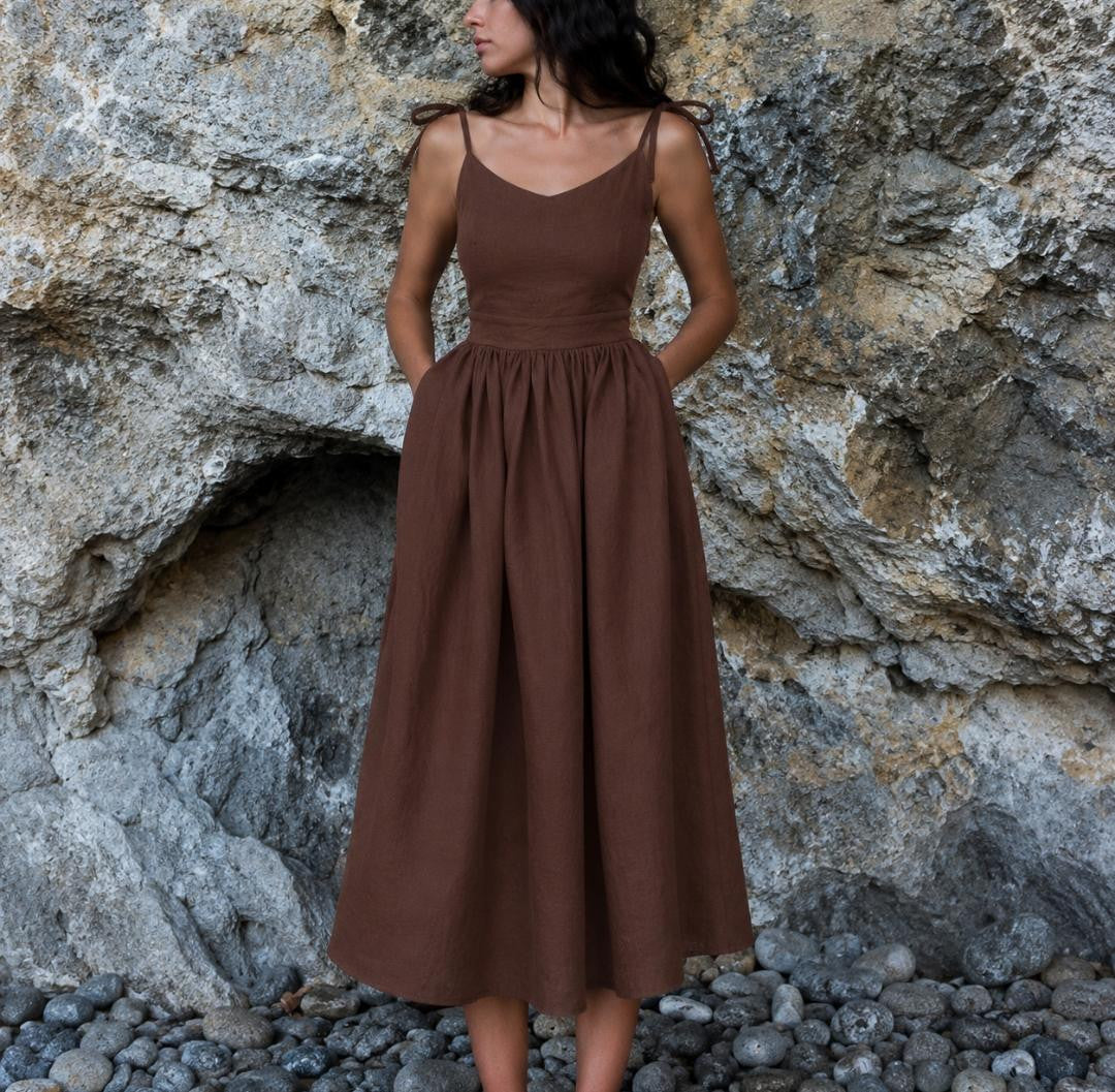 Jette | Damen Stilvolles Sommerkleid Maxi