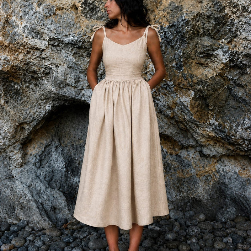 Jette | Damen Stilvolles Sommerkleid Maxi