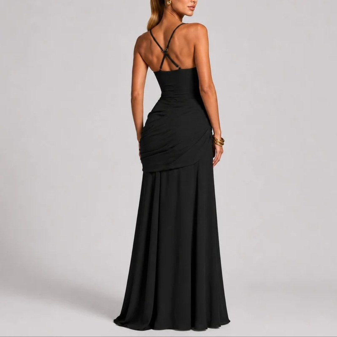 Johanna | Damen Bequemes Herbst Maxikleid für Hochzeitsgäste