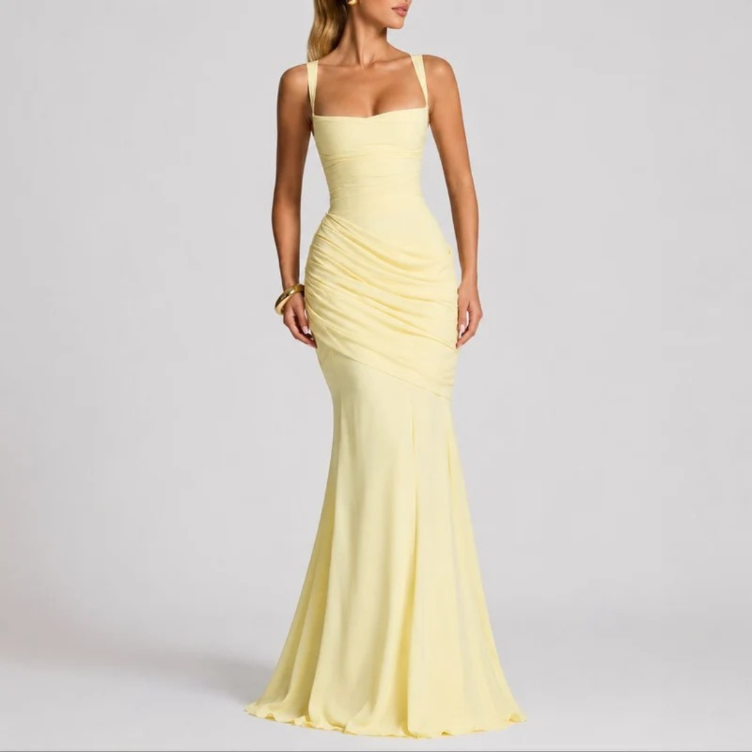 Johanna | Damen Bequemes Herbst Maxikleid für Hochzeitsgäste