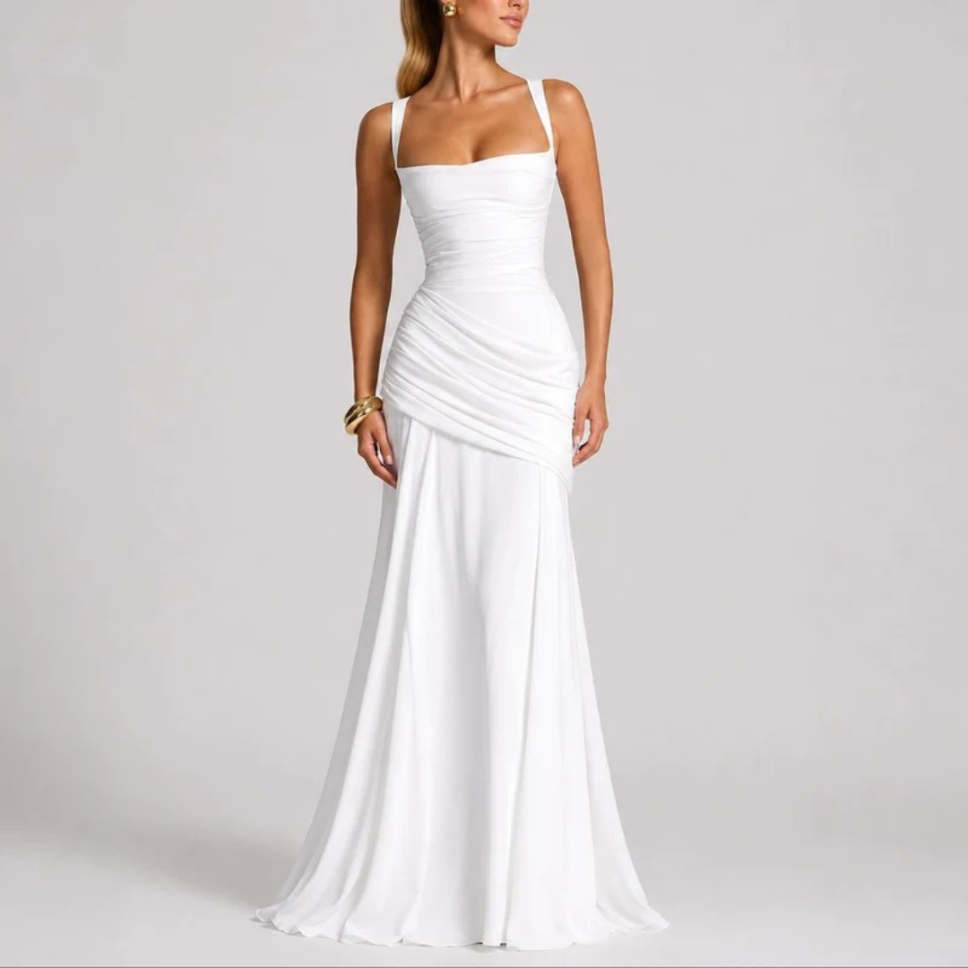 Johanna | Damen Bequemes Herbst Maxikleid für Hochzeitsgäste