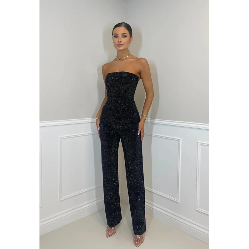 Johanna | Damen Elegante Zweiteiler Set Hose & Bluse