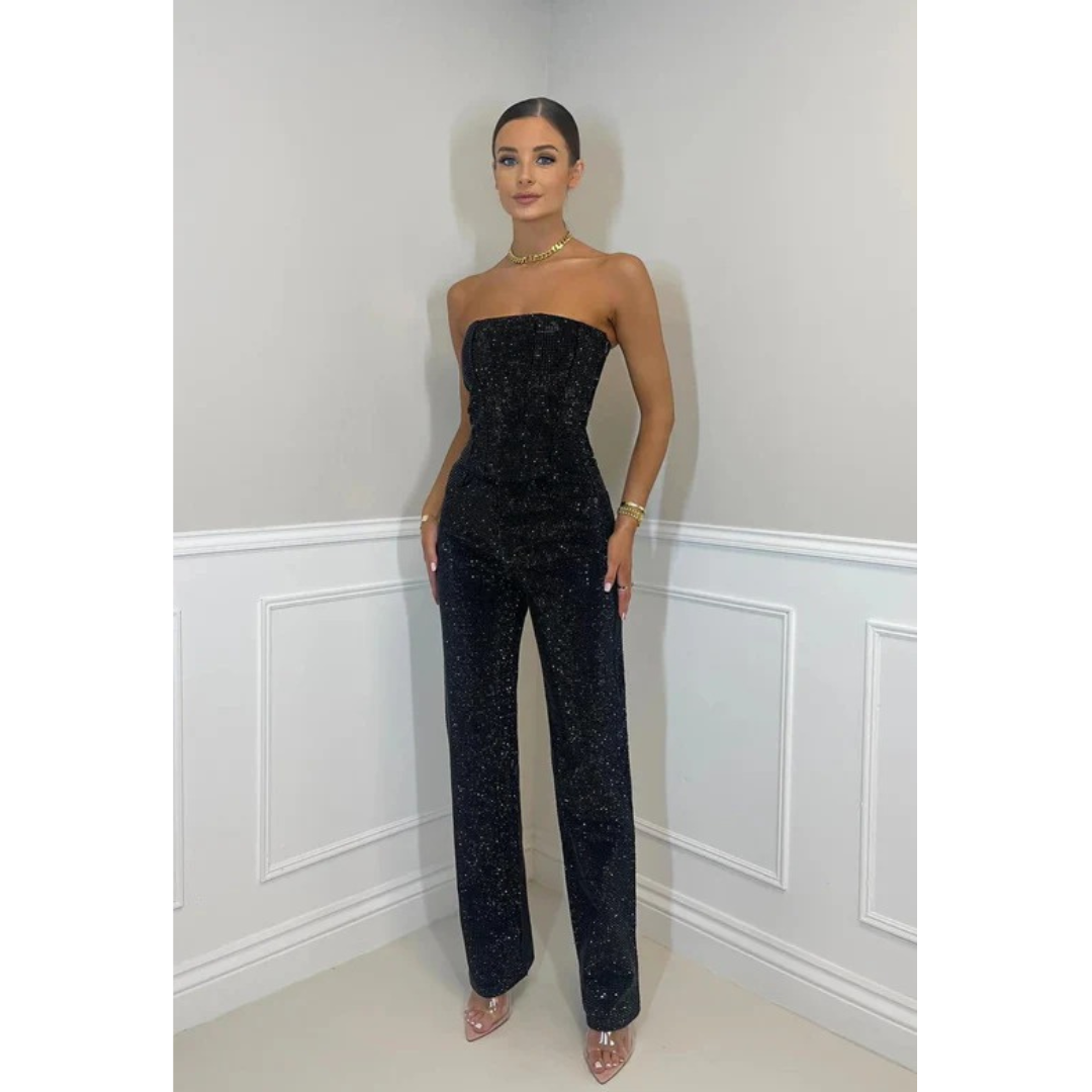 Johanna | Damen Elegante Zweiteiler Set Hose & Bluse