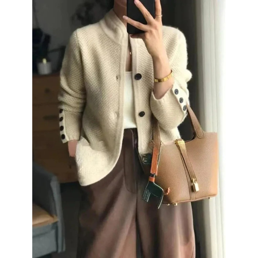 Johanna | Damen Klassische Strickjacke für Alltag
