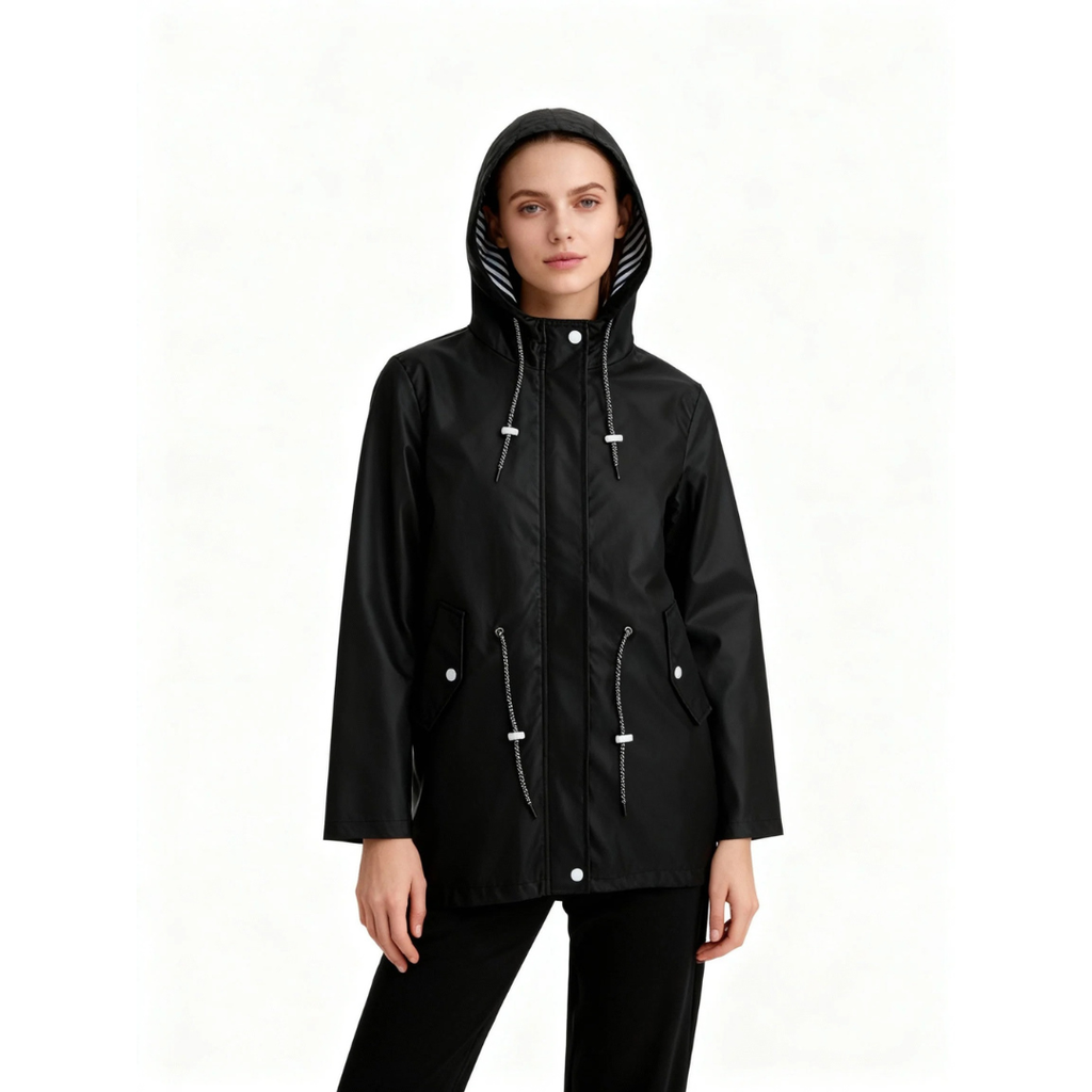 Johanna | Damen Wasserdichte Regenjacke mit Kapuze