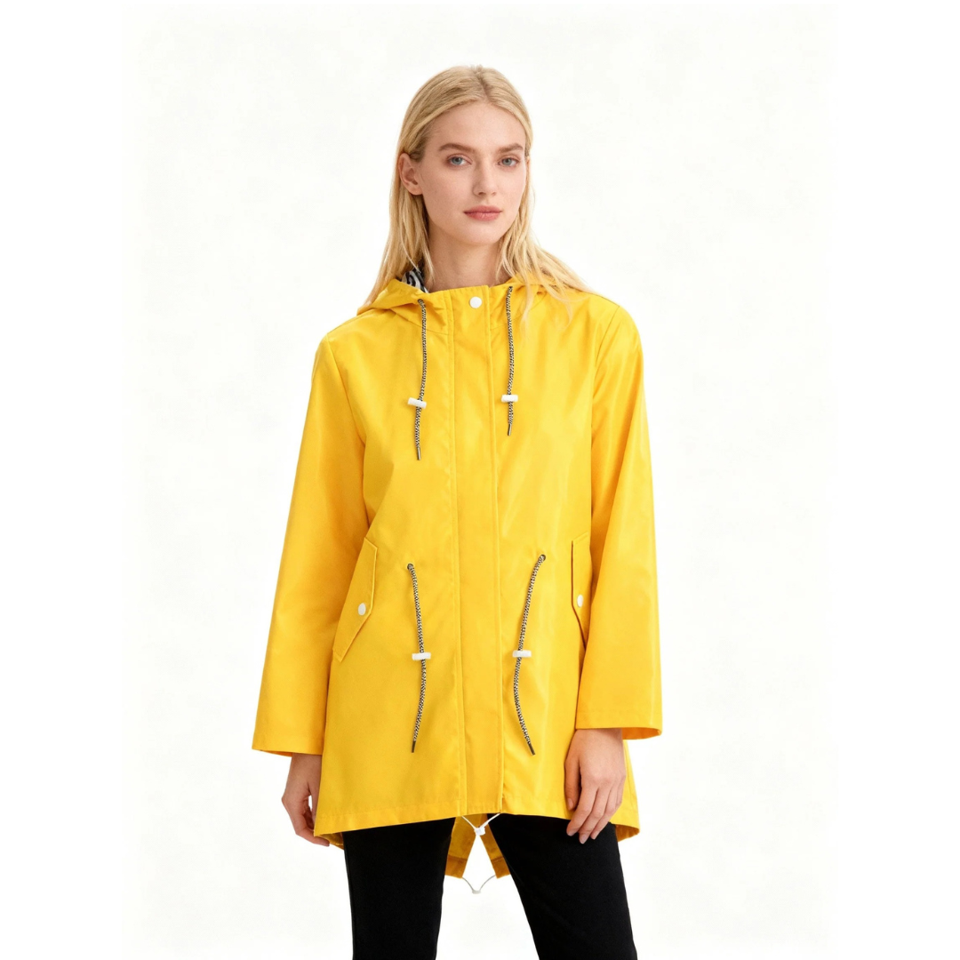 Johanna | Damen Wasserdichte Regenjacke mit Kapuze