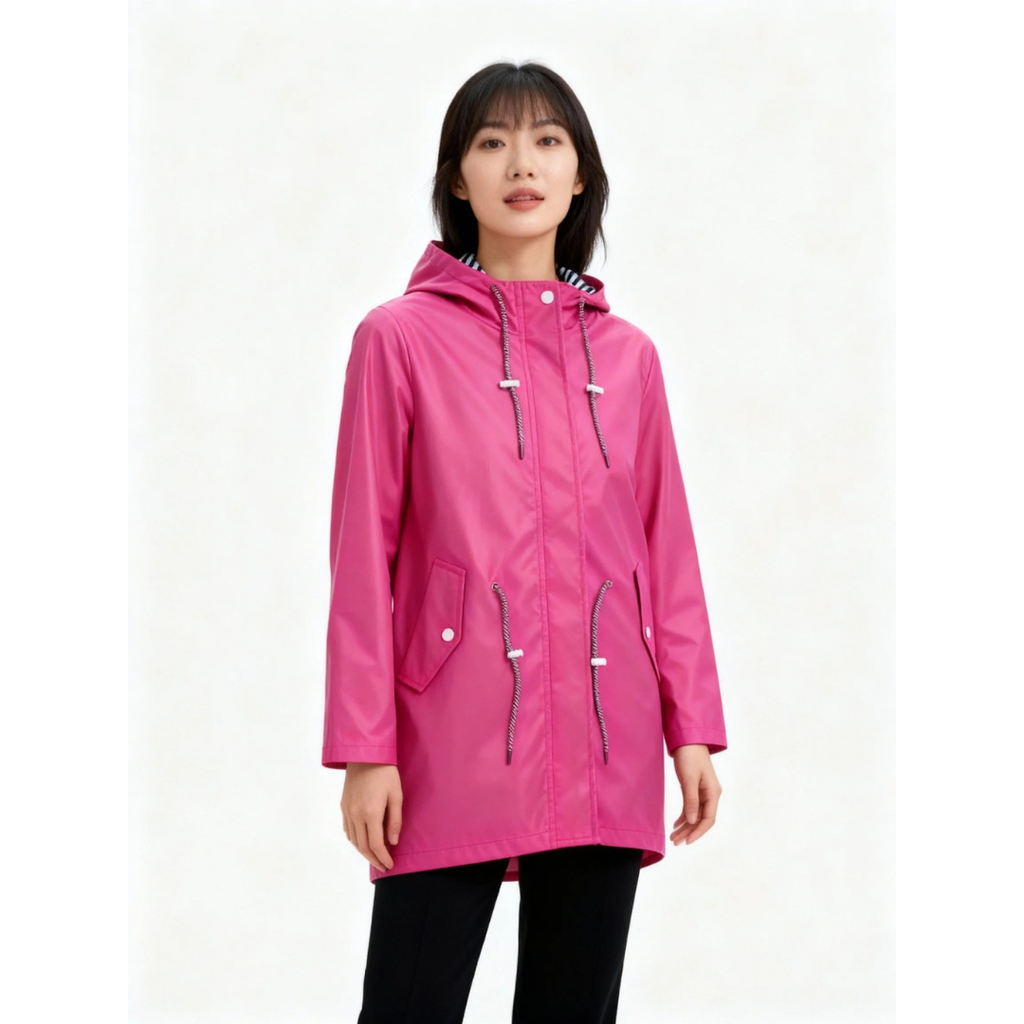 Johanna | Damen Wasserdichte Regenjacke mit Kapuze