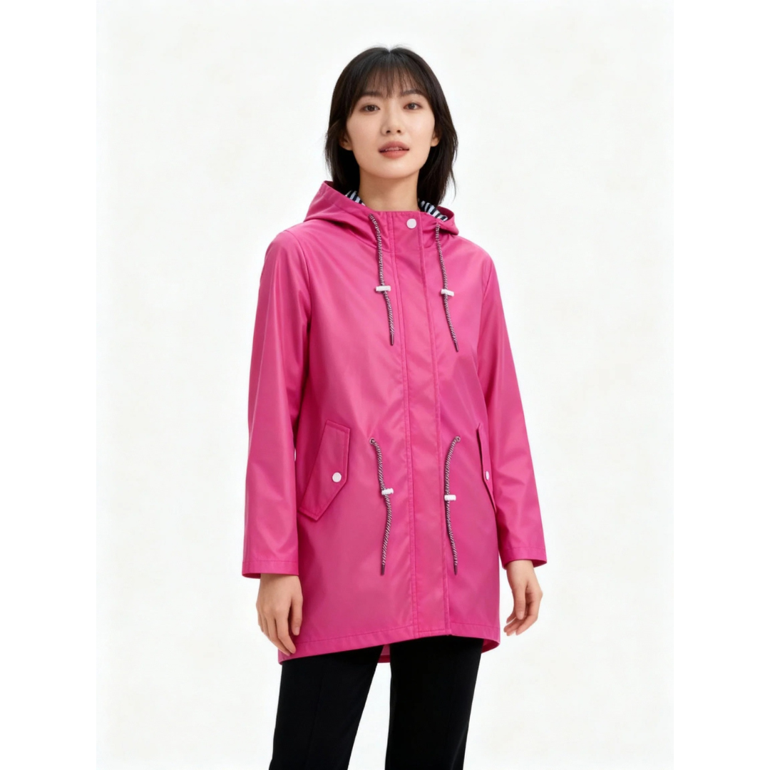 Johanna | Damen Wasserdichte Regenjacke mit Kapuze