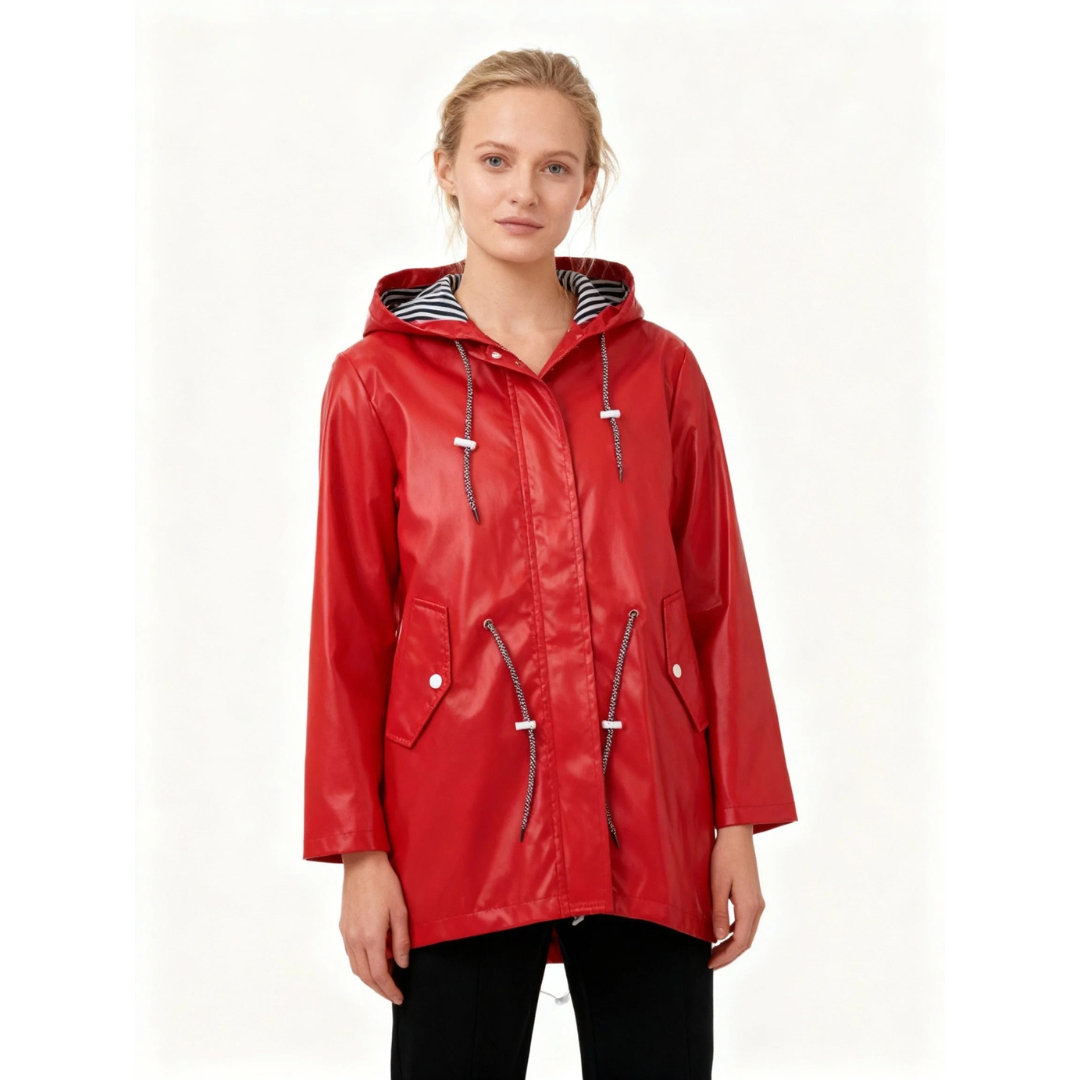 Johanna | Damen Wasserdichte Regenjacke mit Kapuze
