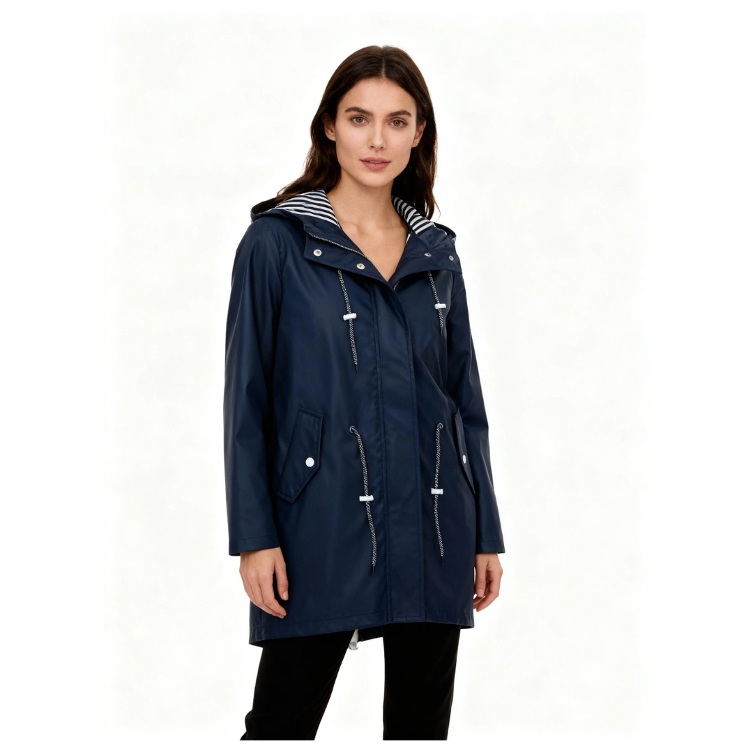 Johanna | Damen Wasserdichte Regenjacke mit Kapuze