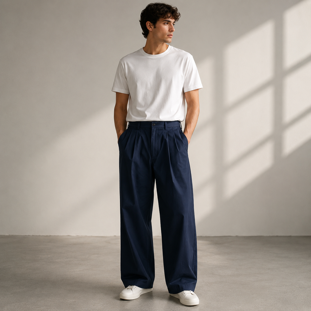 Jonathan | Herren hose Wide Leg Freizeit Modern