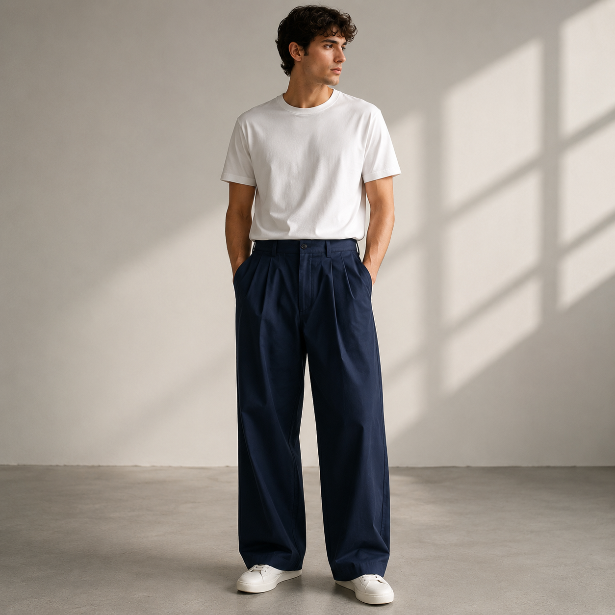 Jonathan | Herren hose Wide Leg Freizeit Modern