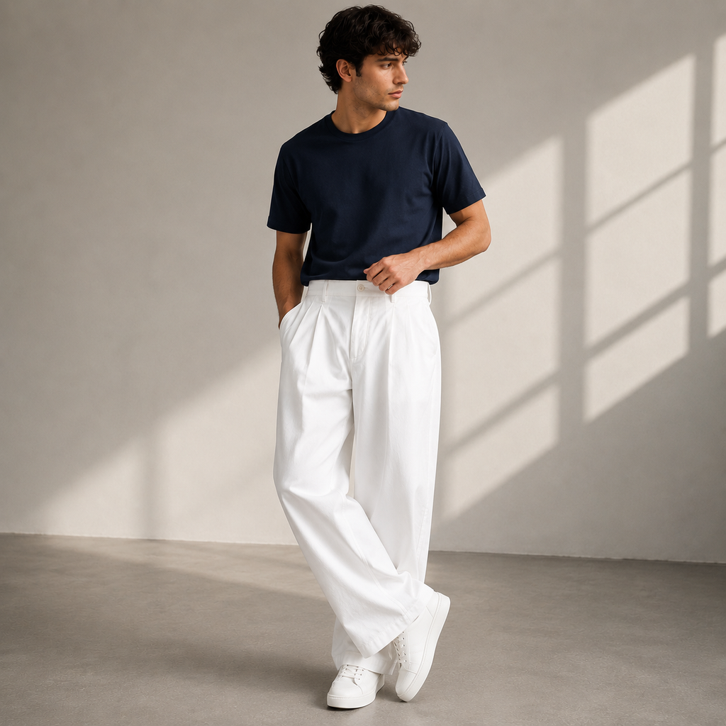 Jonathan | Herren hose Wide Leg Freizeit Modern