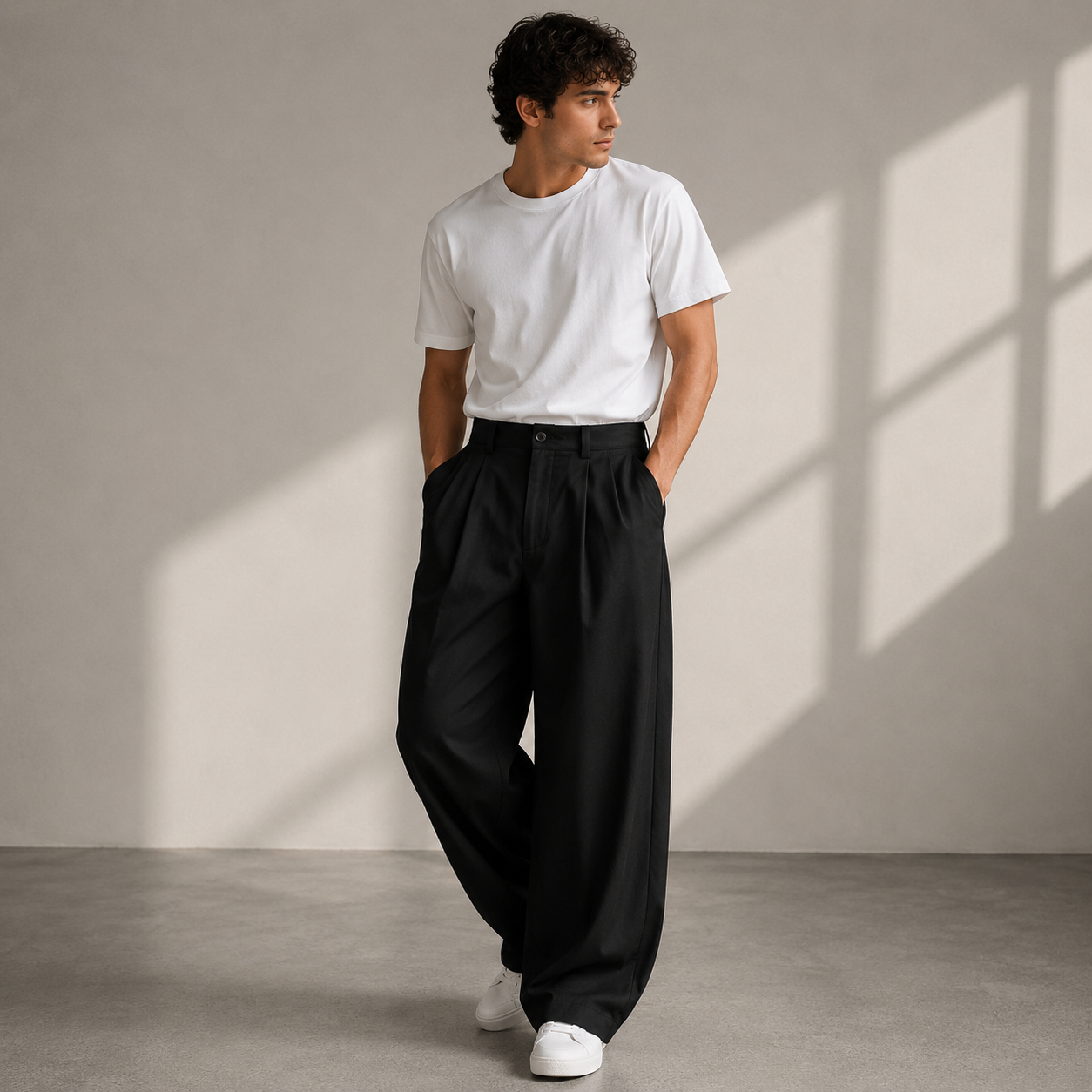 Jonathan | Herren hose Wide Leg Freizeit Modern