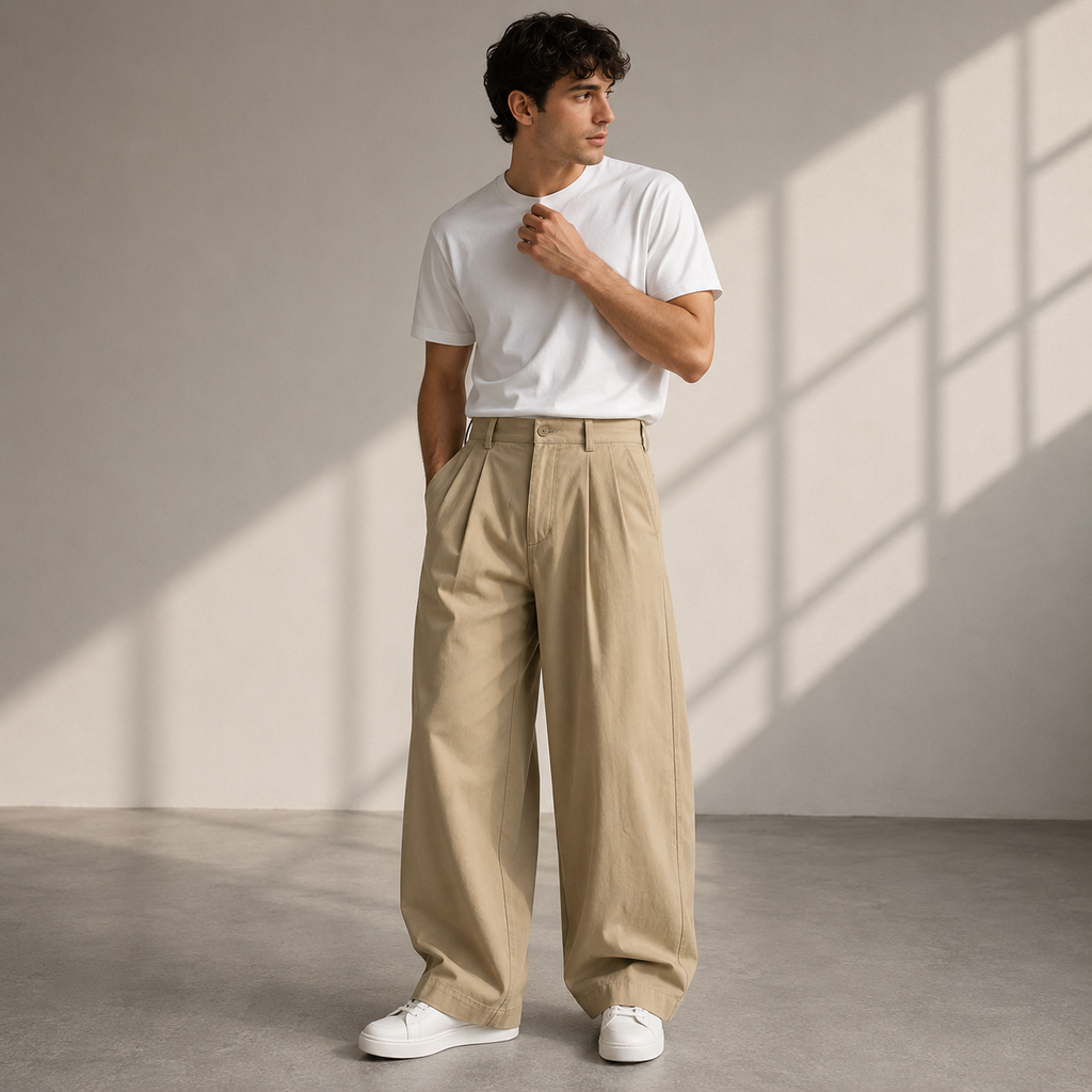Jonathan | Herren hose Wide Leg Freizeit Modern