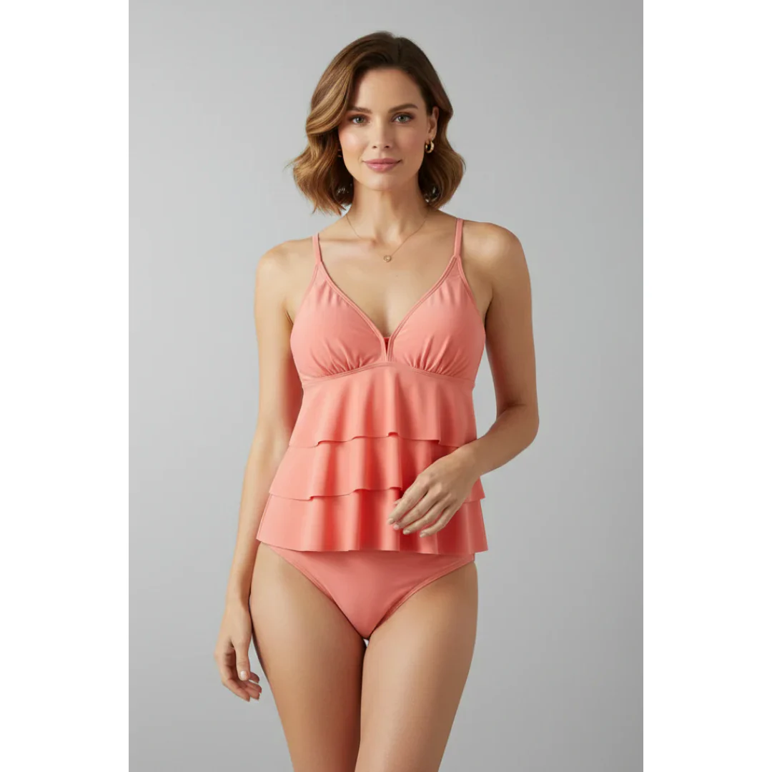 Judith | Damen Tankini Set Strand Badebekleidung Elegant