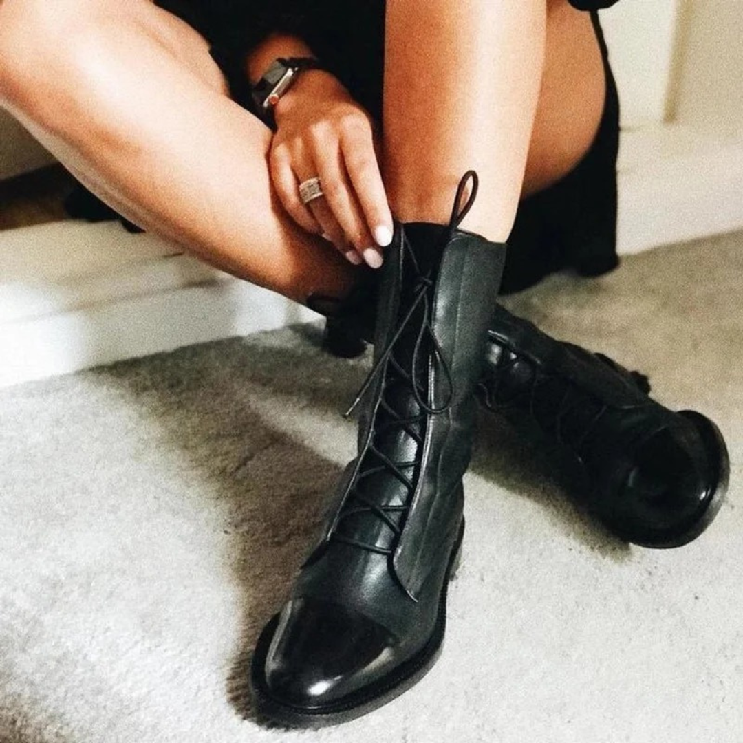 Juliana | Damen Orthopädische Stiefeletten Mit Vintage Design Und Komfort