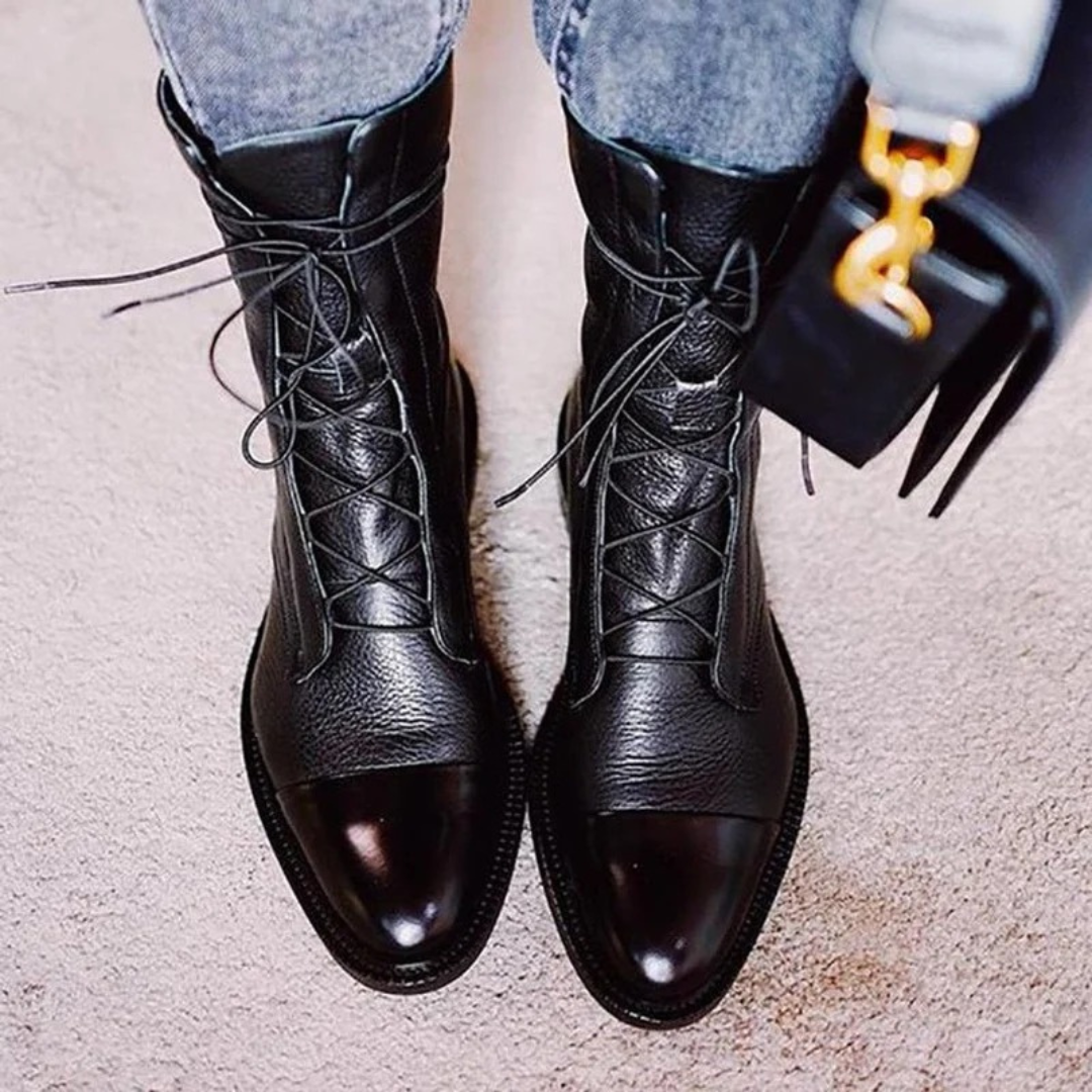 Juliana | Damen Orthopädische Stiefeletten Mit Vintage Design Und Komfort