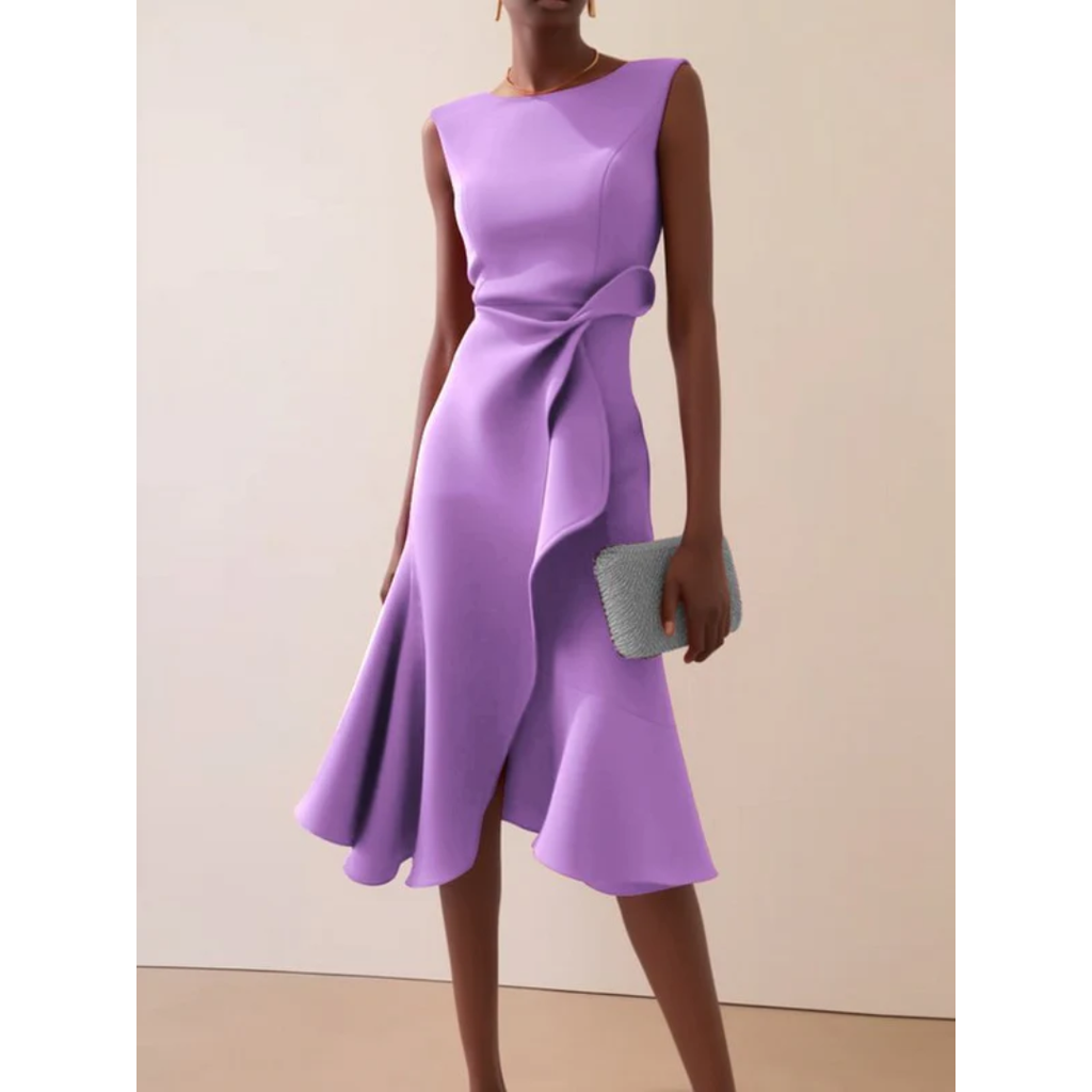 Julie | Damen Asymmetrisches Midikleid