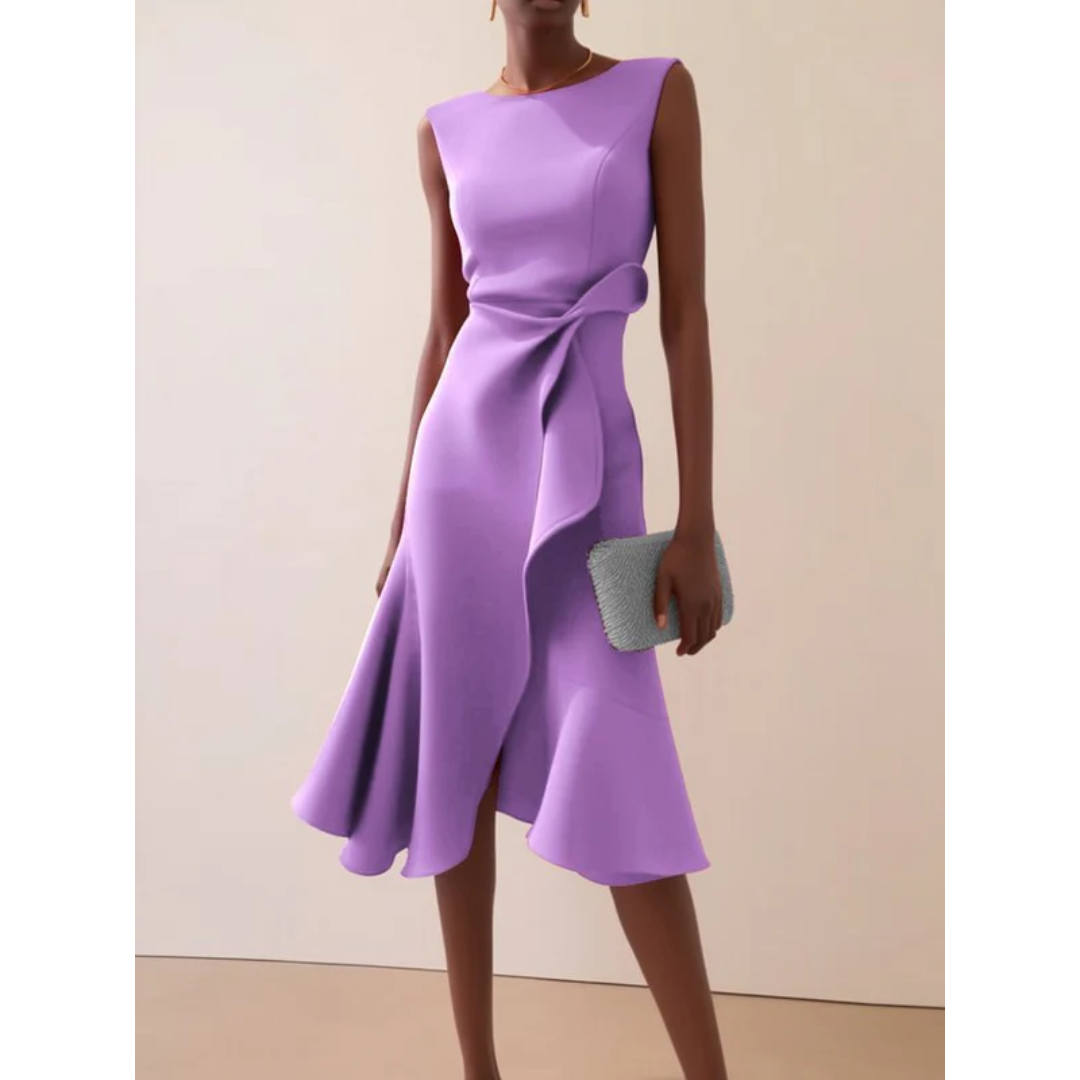 Julie | Damen Asymmetrisches Midikleid