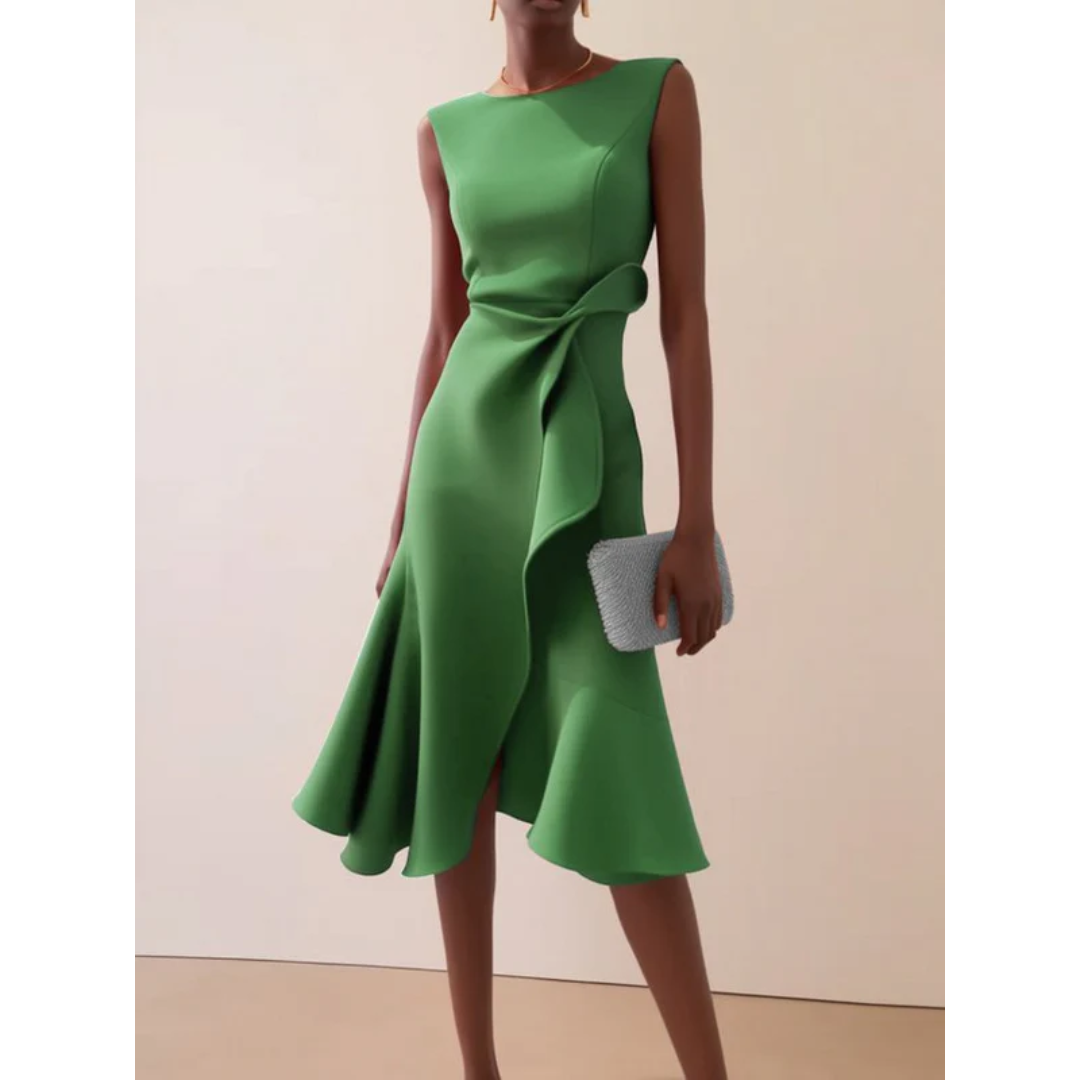 Julie | Damen Asymmetrisches Midikleid
