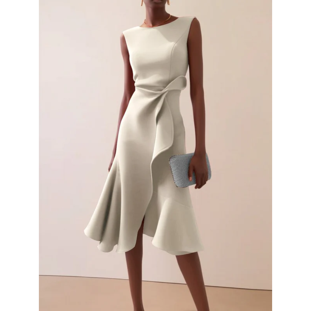 Julie | Damen Asymmetrisches Midikleid