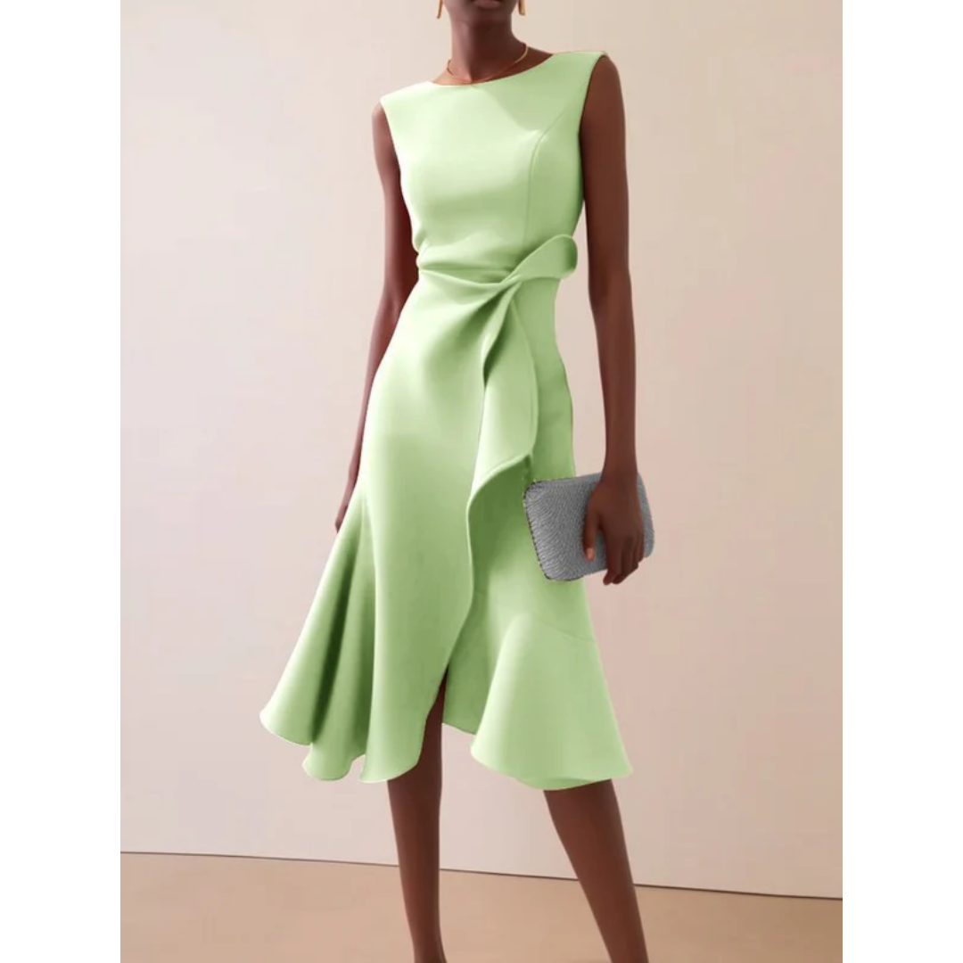 Julie | Damen Asymmetrisches Midikleid
