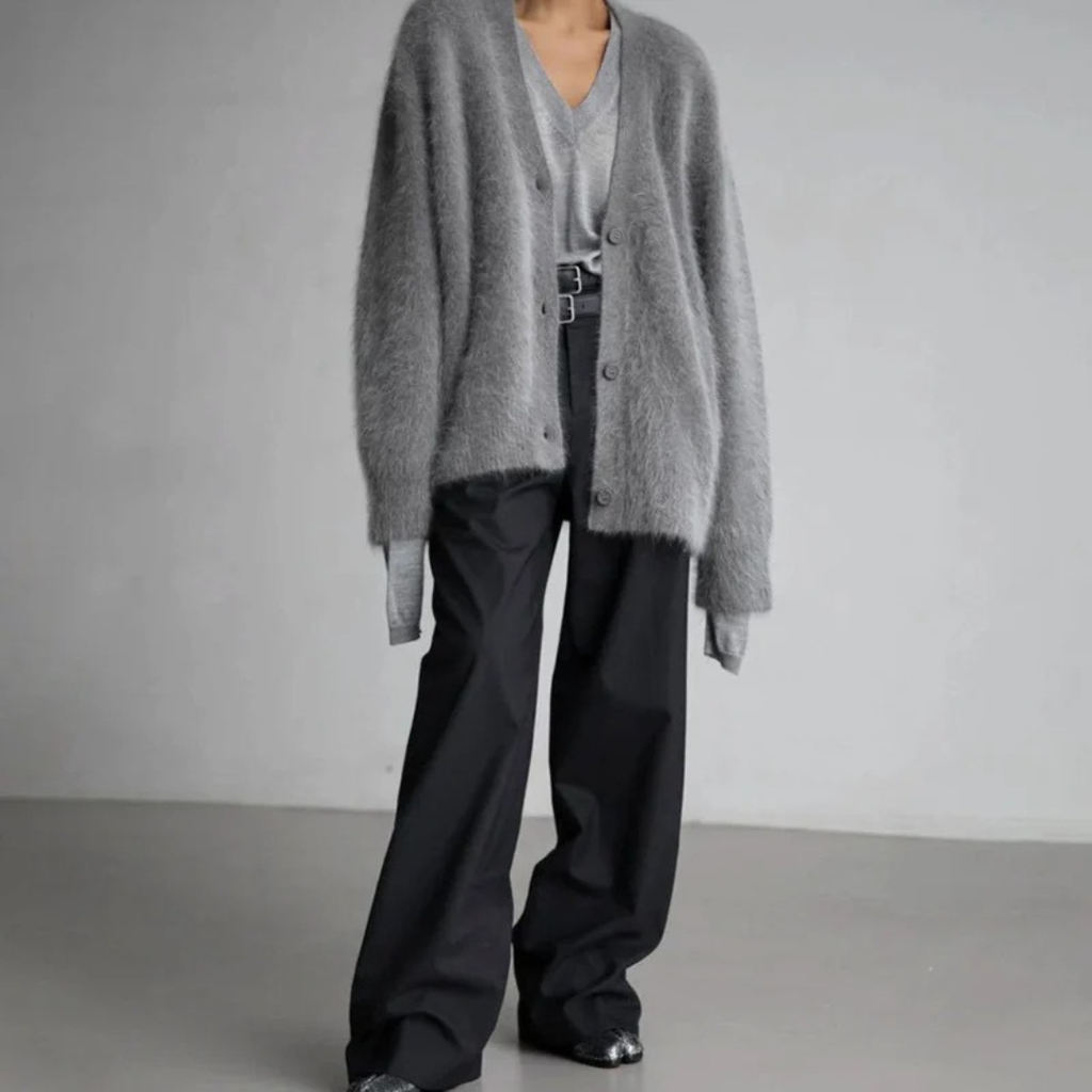 Juliette | Damen Strickjacke mit Knöpfen und Weitem Schnitt