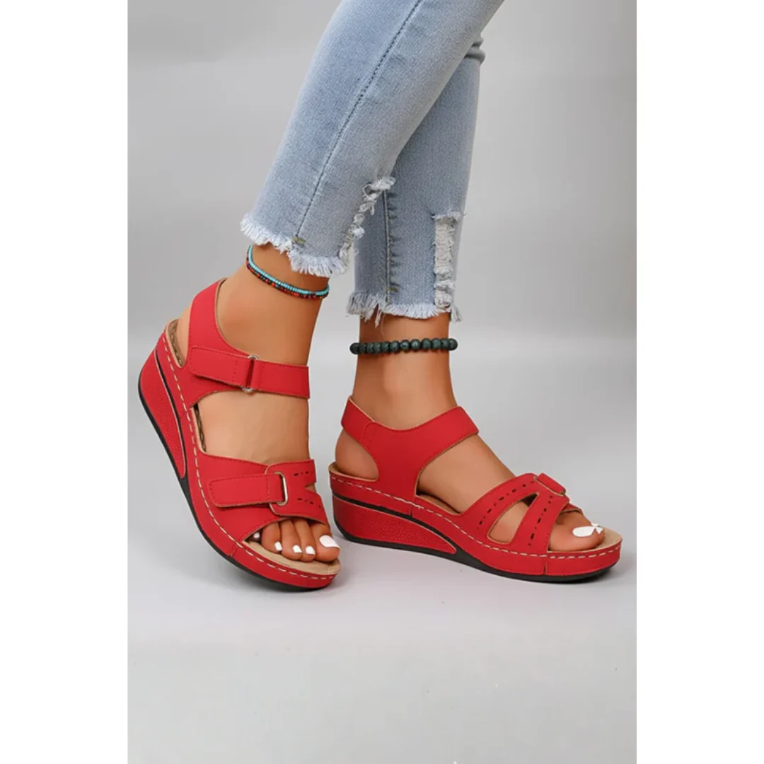 Juna | Damen Keil Sandalen Für Sommer Elegant