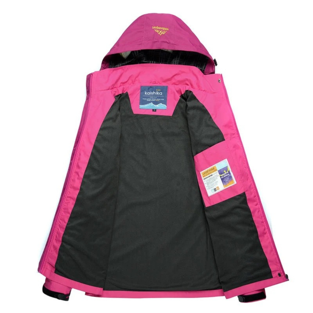 Juna | Damen Leichte Wasserdichte Regenjacke mit Kapuze