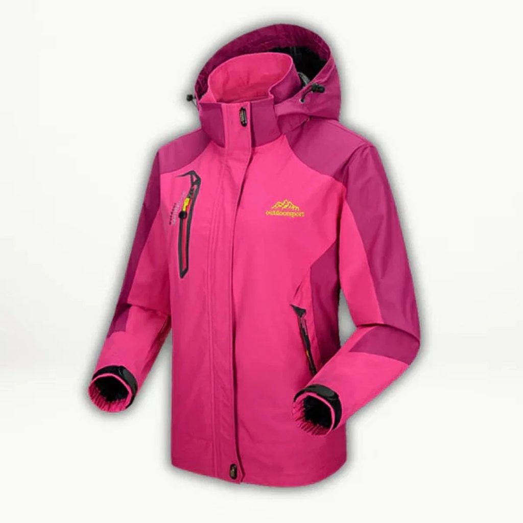 Juna | Damen Leichte Wasserdichte Regenjacke mit Kapuze