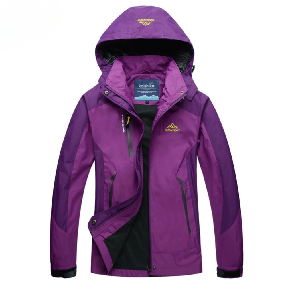 Juna | Damen Leichte Wasserdichte Regenjacke mit Kapuze