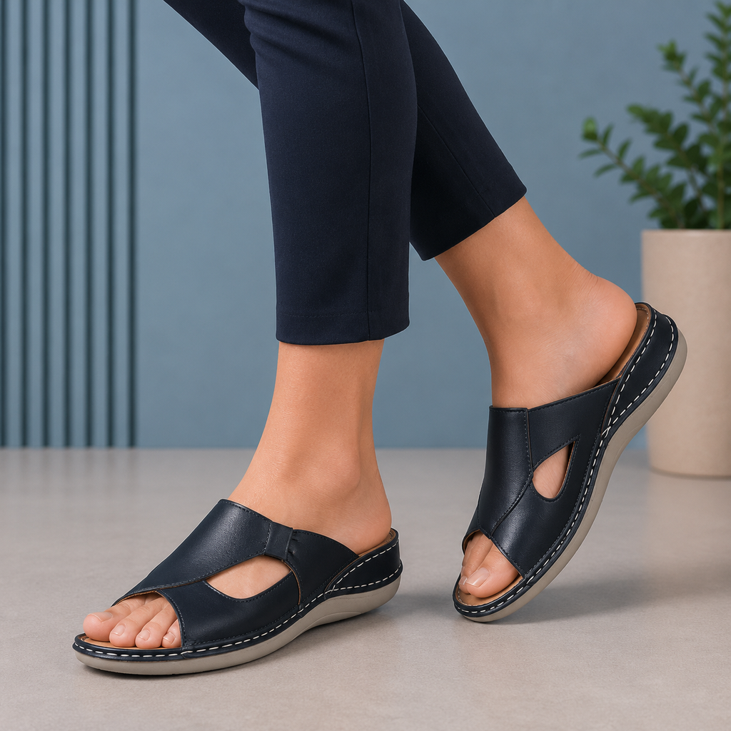 Juna | Damen Orthopädische Elegante Slip-On Sandalen
