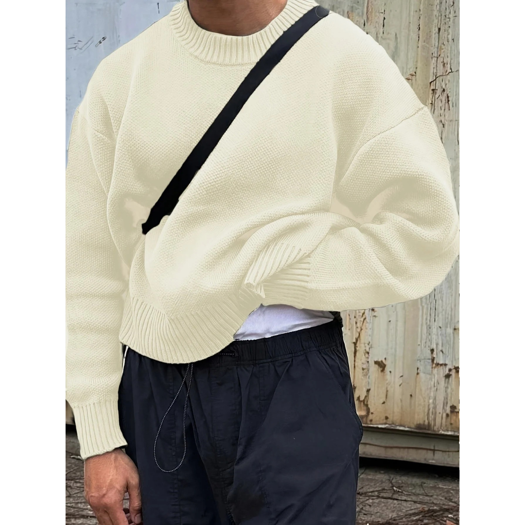Jürgen | Herren Langarm Pullover mit Crew Ausschnitt