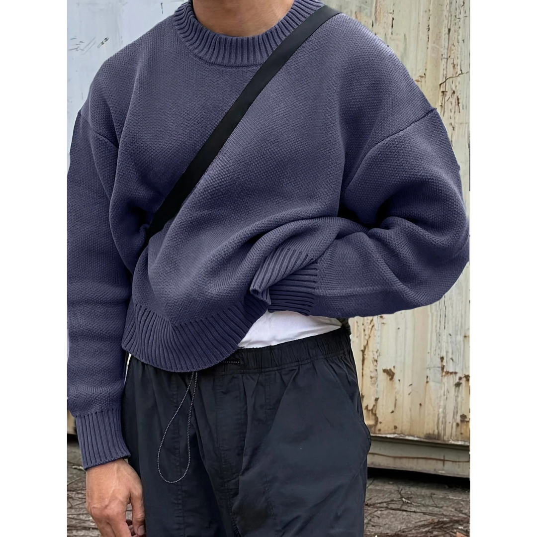 Jürgen | Herren Langarm Pullover mit Crew Ausschnitt