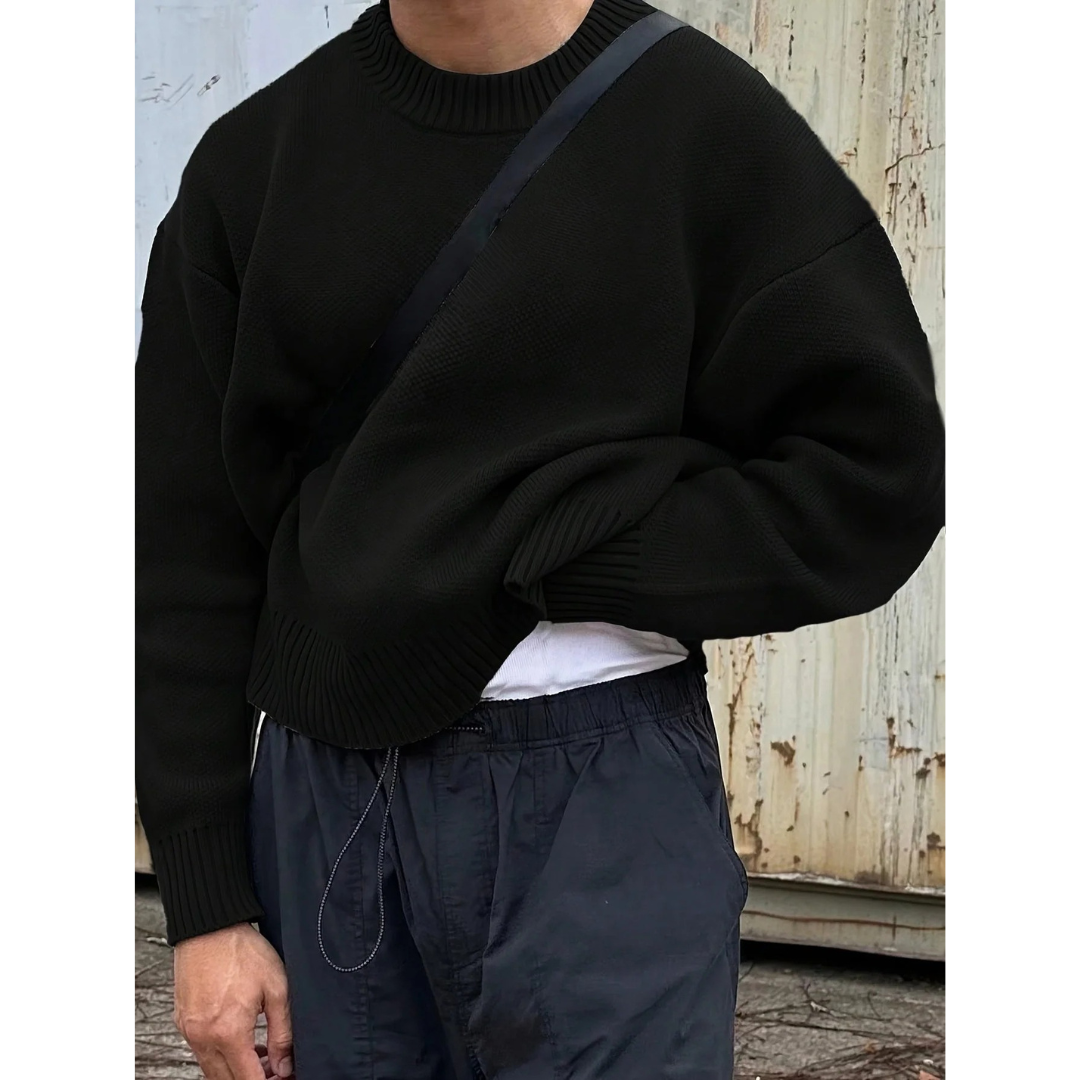 Jürgen | Herren Langarm Pullover mit Crew Ausschnitt