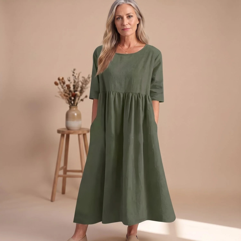 Jutta | Damen Abendkleid mit Taschen