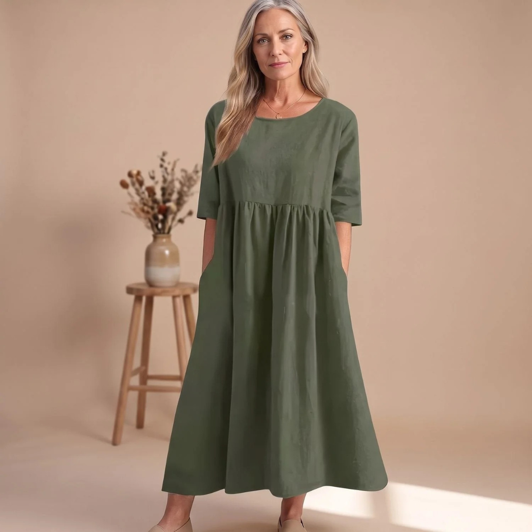 Jutta | Damen Abendkleid mit Taschen