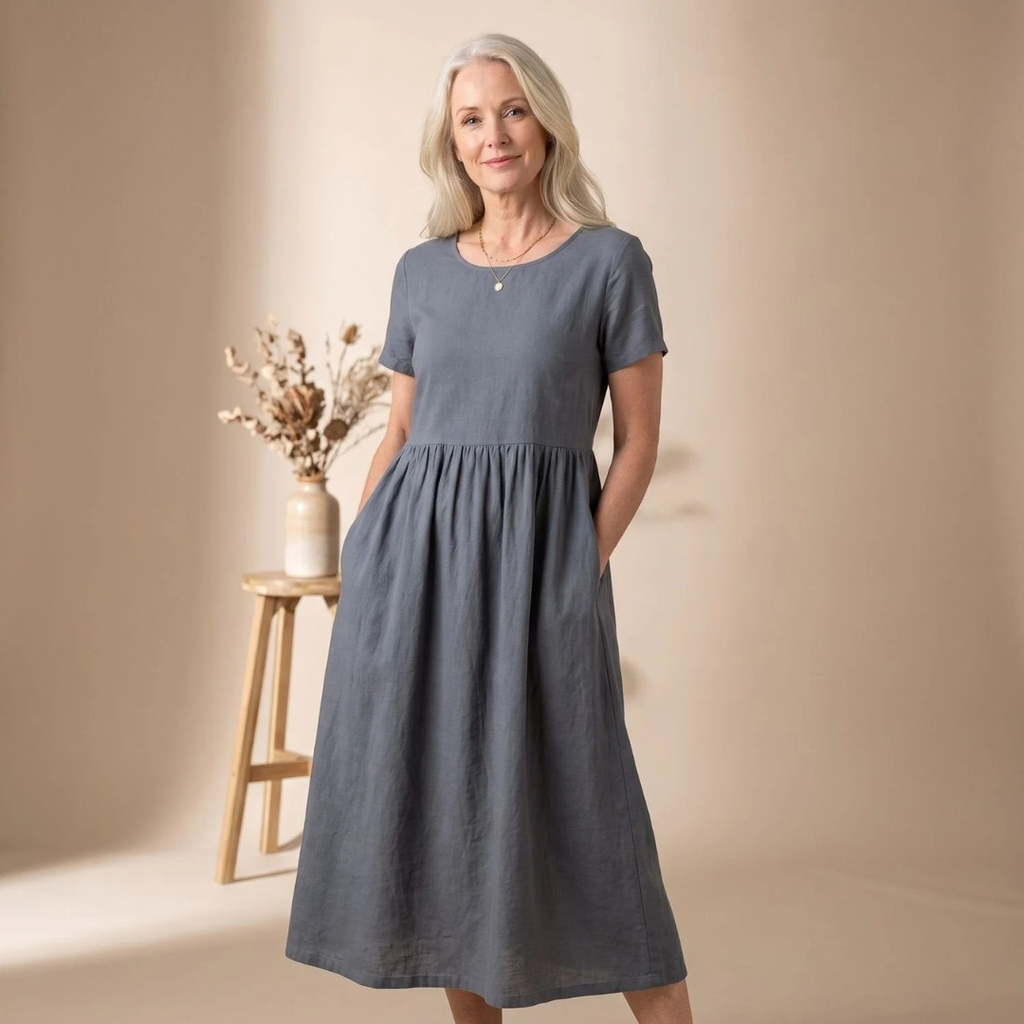 Jutta | Damen Abendkleid mit Taschen