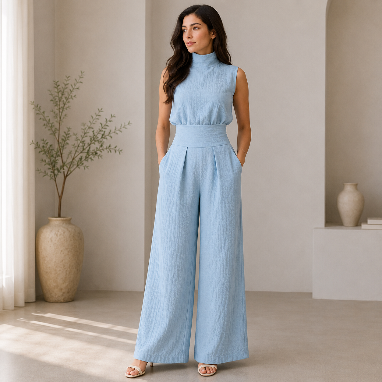 Jutta | Stilvoller Damen Zweiteiler mit Hose und Oberteil