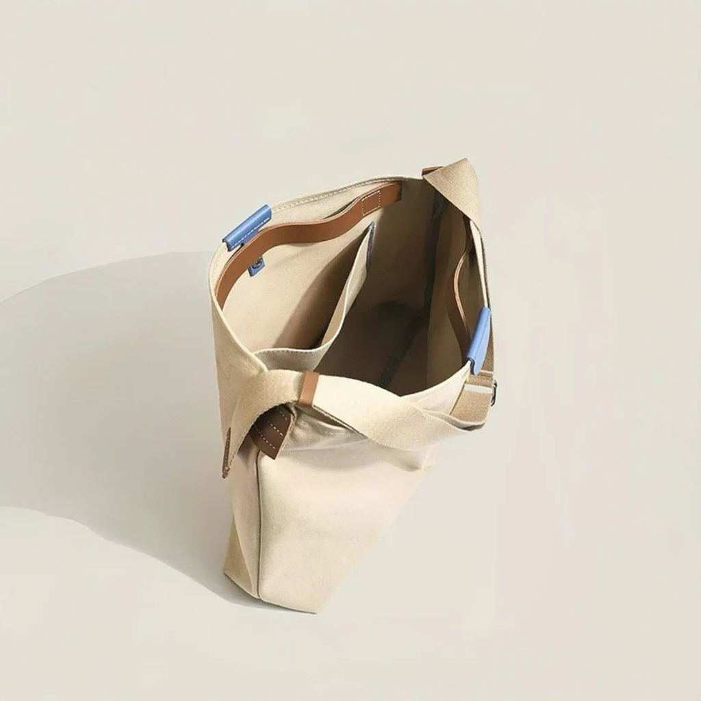 Kaja | Damen Schultertasche Aus Canvas & Leder