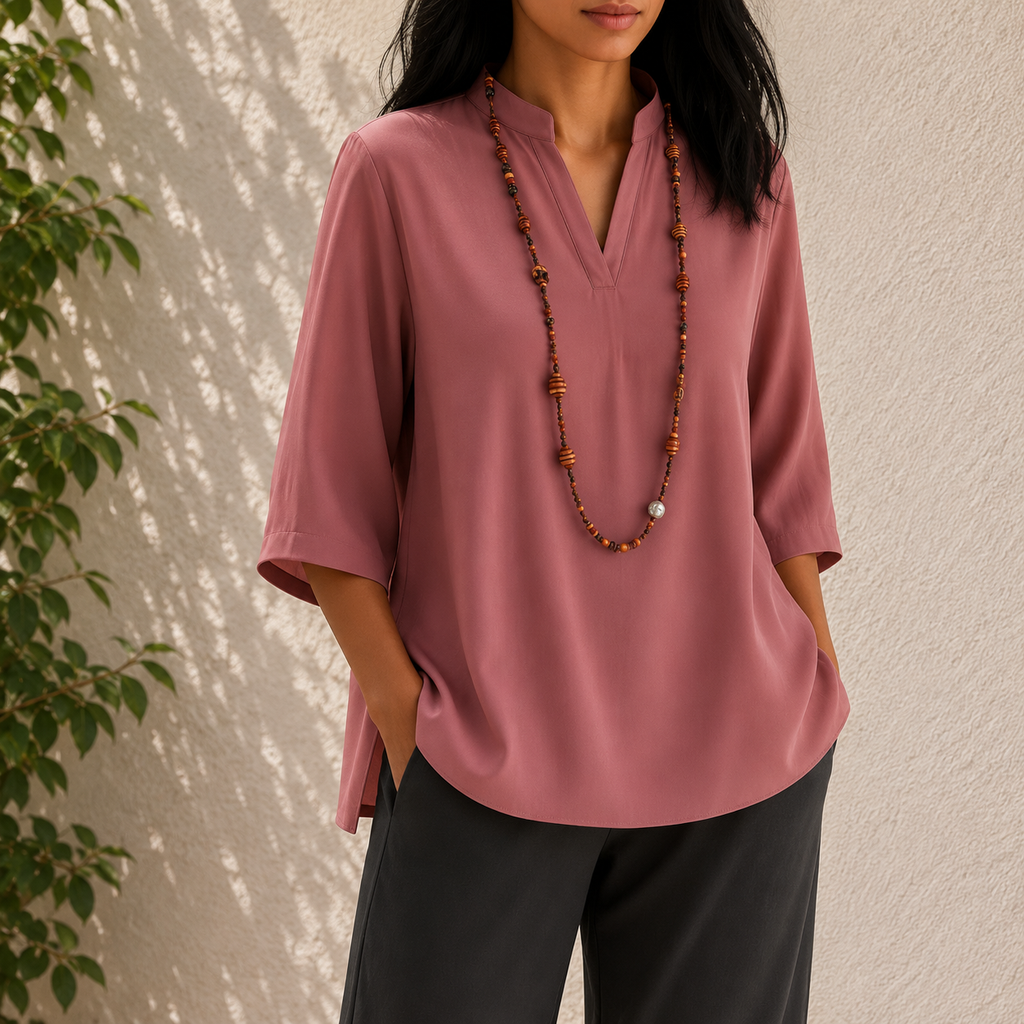 Karin | Damen Sommer Bluse Für Warme Tage