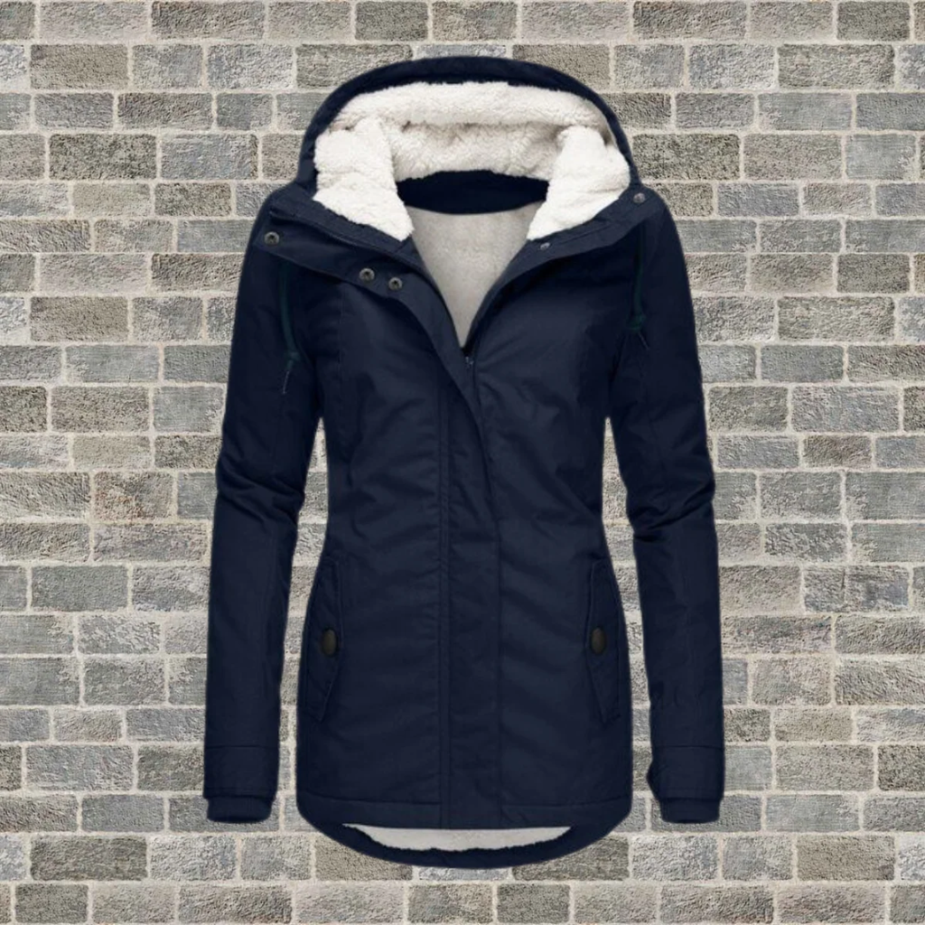 Karina | Damen Winterjacke mit Kapuze für kalte Tage