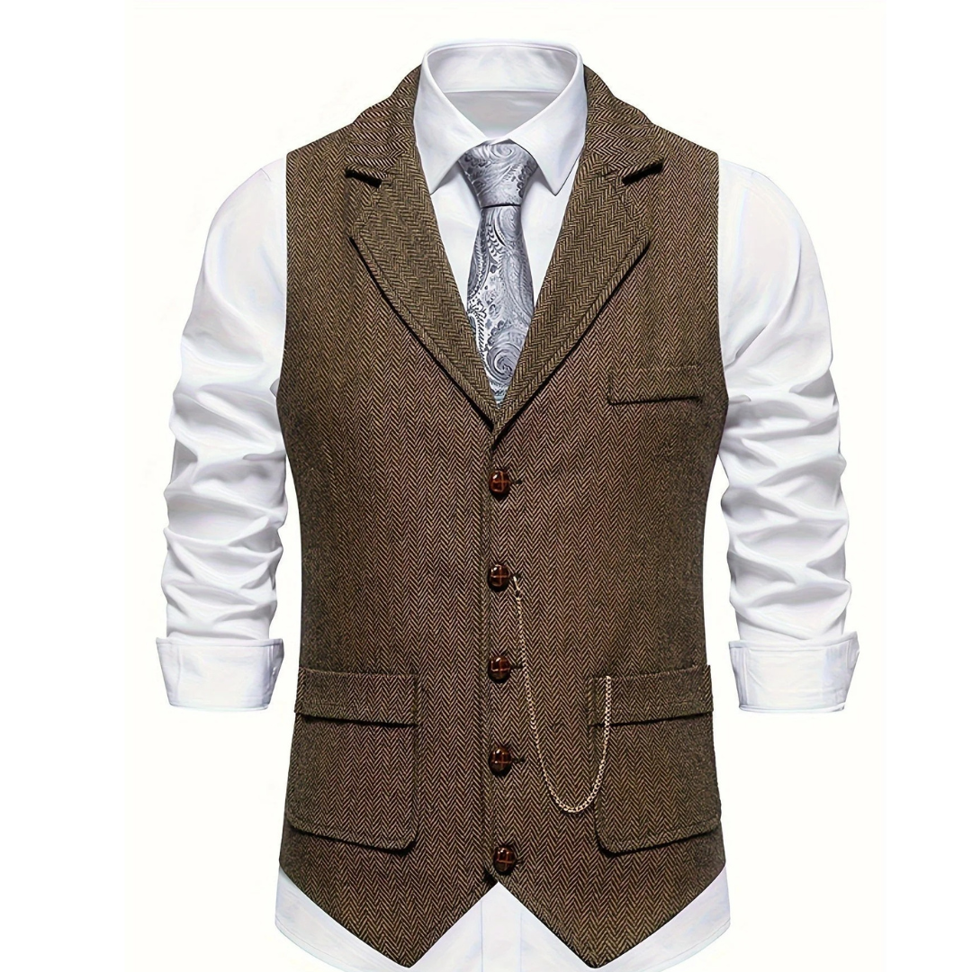 Karl | Herren Traditionelle Trachtenweste Retro