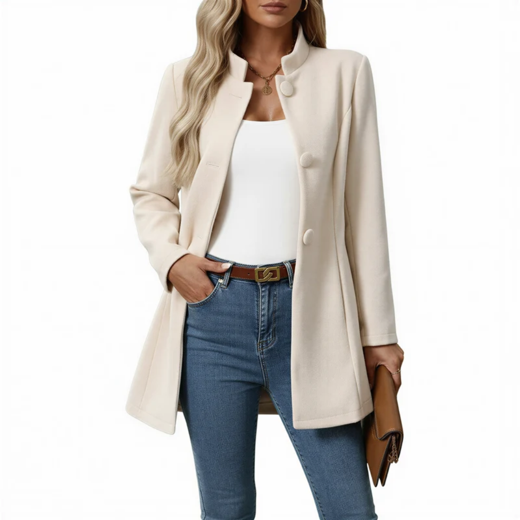 Karoline | Damen Langer Trench Coat