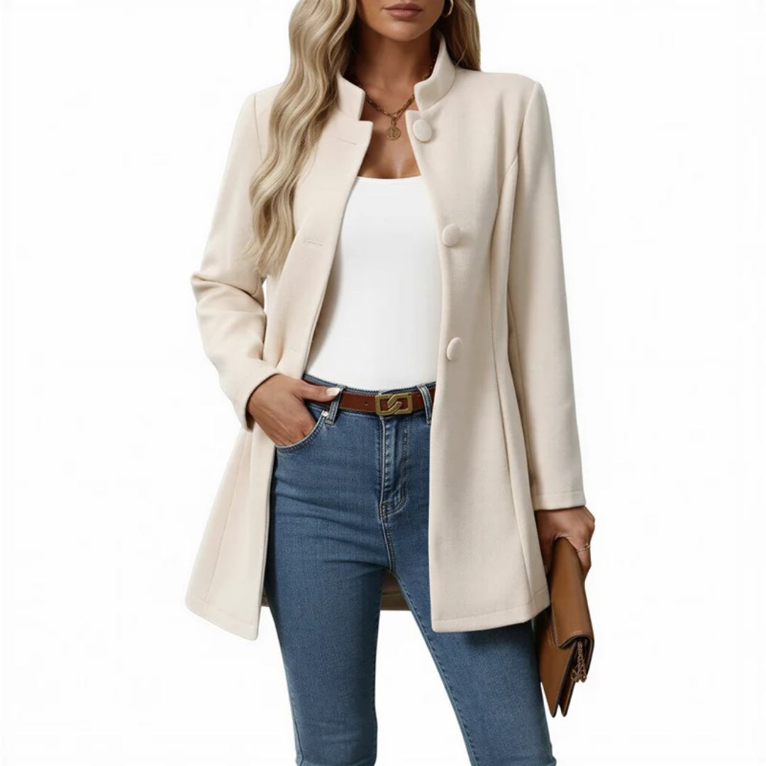 Karoline | Damen Langer Trench Coat